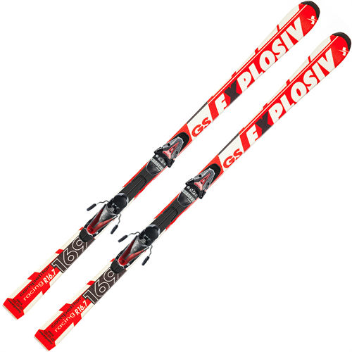 Skiuri Explosiv COMPETITOR GS + MOJO, Red/white, lungime 169 cm