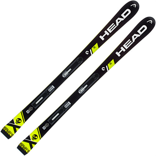 Skiuri Head WC iRace Team SLR 2, Black/yellow, lungime 120 cm