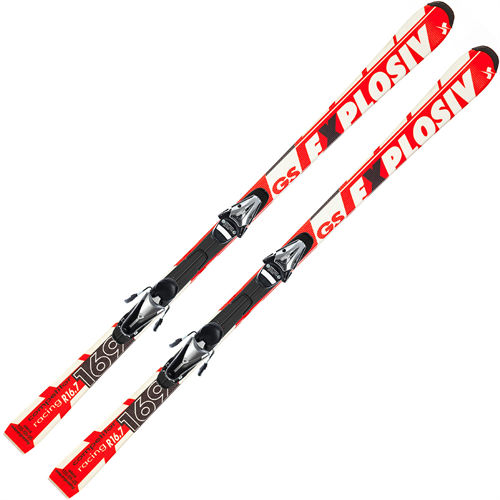 Skiuri Explosiv COMPETITOR GS + SL100, Red/white, lungime 169 cm