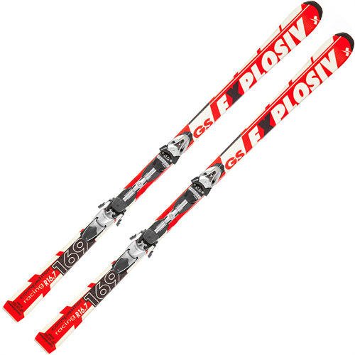 Skiuri Explosiv COMPETITOR GS + SLD11, Red/white, lungime 159 cm