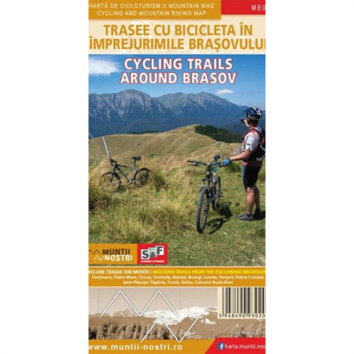 Harta Schubert &Franzke Trasee cu bicicleta in imprejurimile Brasovului