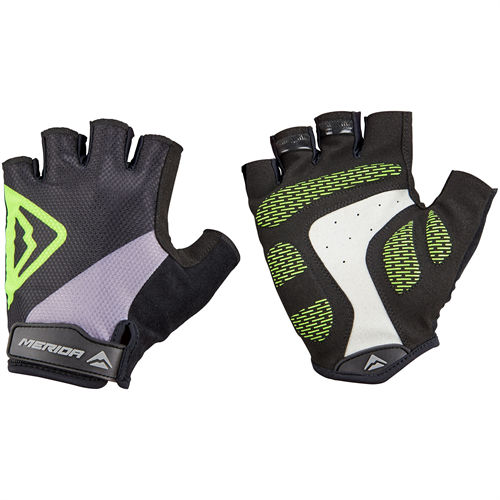 Manusi ciclism Merida ME CLASSIC GEL, Negru/verde, marime XS