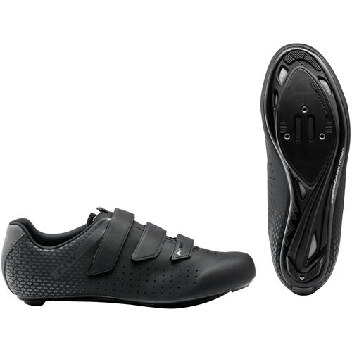 Pantofi ciclism Northwave ROAD CORE 2, Negru/gri, 47