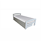 Pat dormitor Serena, cu lada de depozitare, 90x200 cm alb mat Alb mat