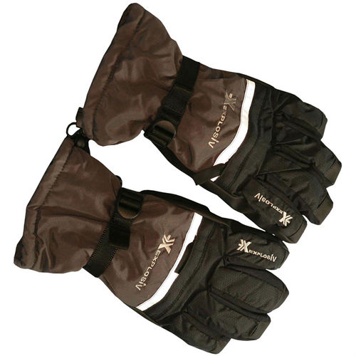 Manusi ski pentru Baieti Explosiv UNISEX, Black, marime 4XS